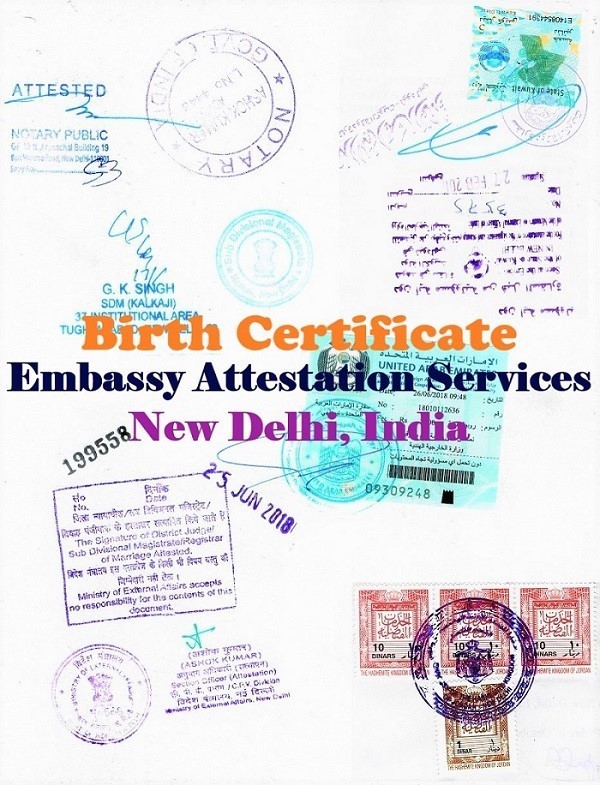 Birth Certificate Attestation from San Marino Embassy