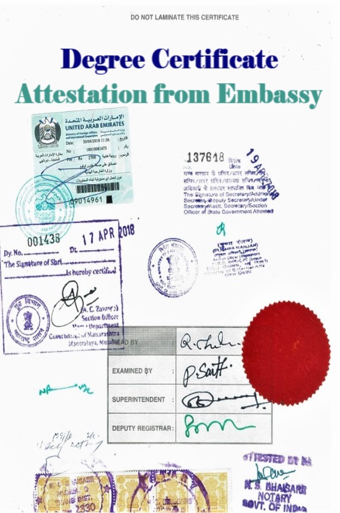 Degree Certificate Attestation from Maldives Embassy