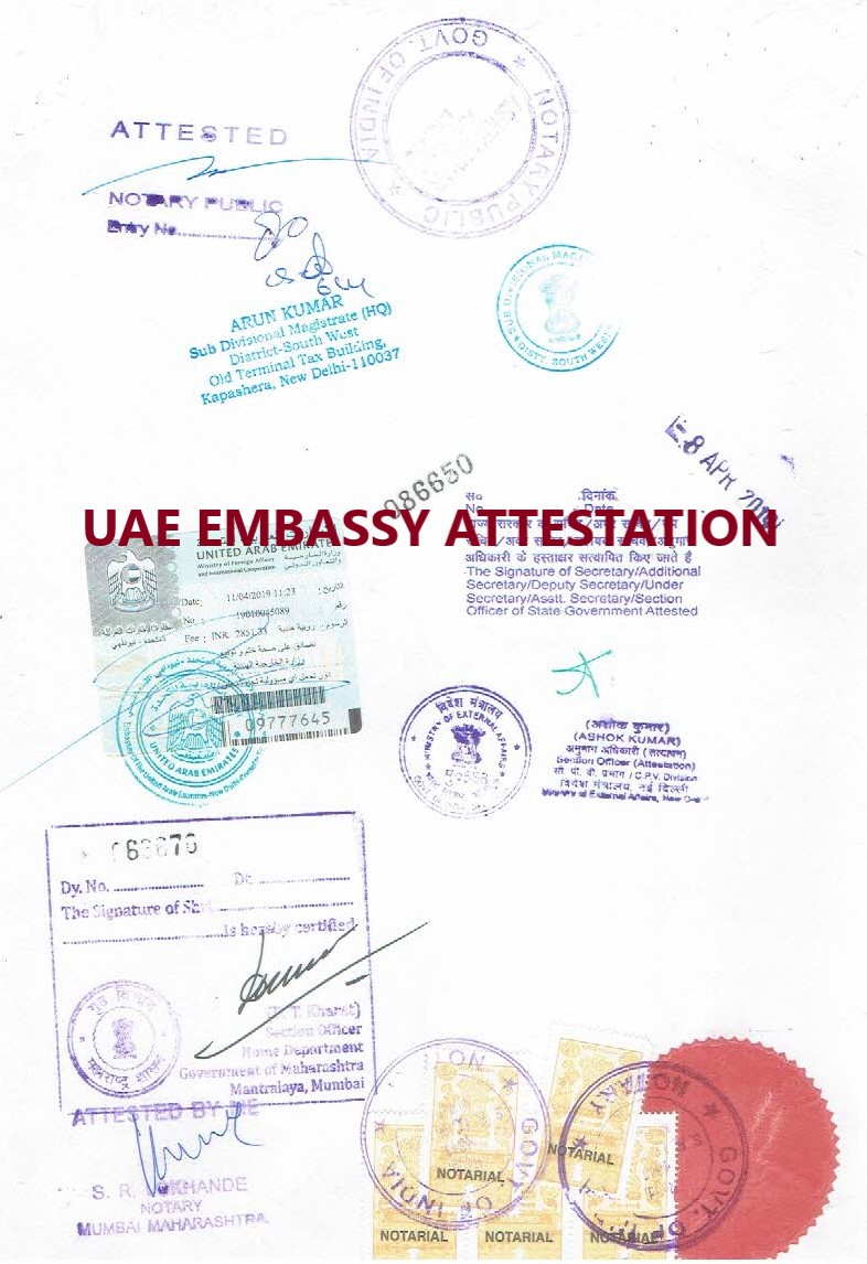 UAE Embassy Attestation in Delhi India  width=