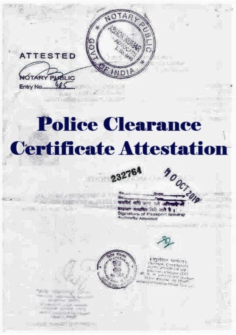 PCC Certificate Attestation for Montenegro in Delhi, India
