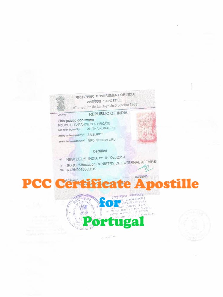 PCC Certificate Apostille for Philippines in India